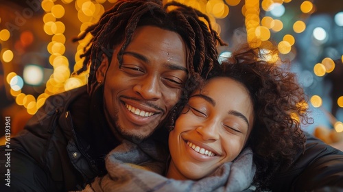 Smiling Man and Woman Together