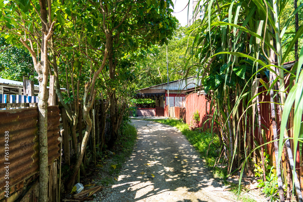 Kampong style house at Kampong Lorong Buangkok. Kampong style house at Kampong Lorong Buangkok.