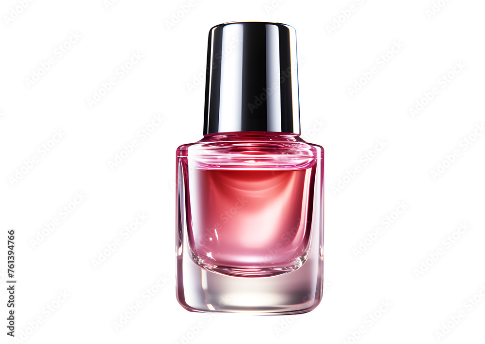 Shiny light pink nail polish in closed by bottle cap black isolated on cut out PNG or transparent background. Fashion Beauty Varnish. Cosmetics for women. Realistic clipart template pattern. Shiny light pink nail polish in closed by bottle cap black isolated on cut out PNG or transparent background. Fashion Beauty Varnish. Cosmetics for women. Realistic clipart template pattern.