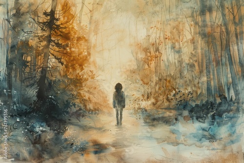Silent Autoimmunity  Revealing the Quiet Battle in Light Watercolor