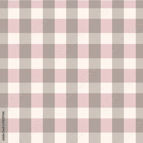 Soft Pink and Taupe Checkered Pattern 