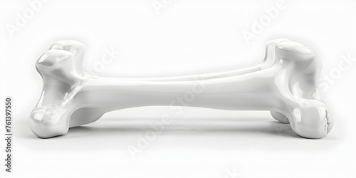 Isolated  leg bone big animal biologicals on white background  illustration photo