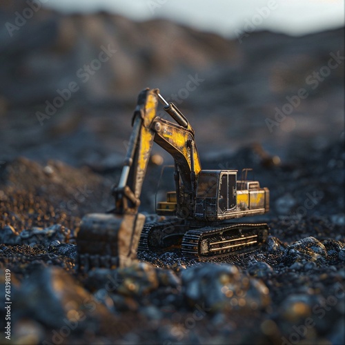 Excavator in a remote operation showcasing its versatility in isolated locations