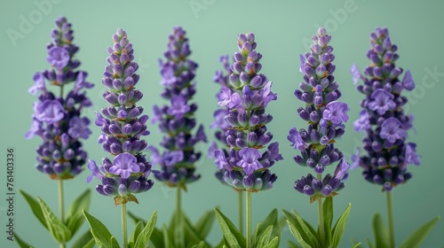 Purple Flowers in Vase