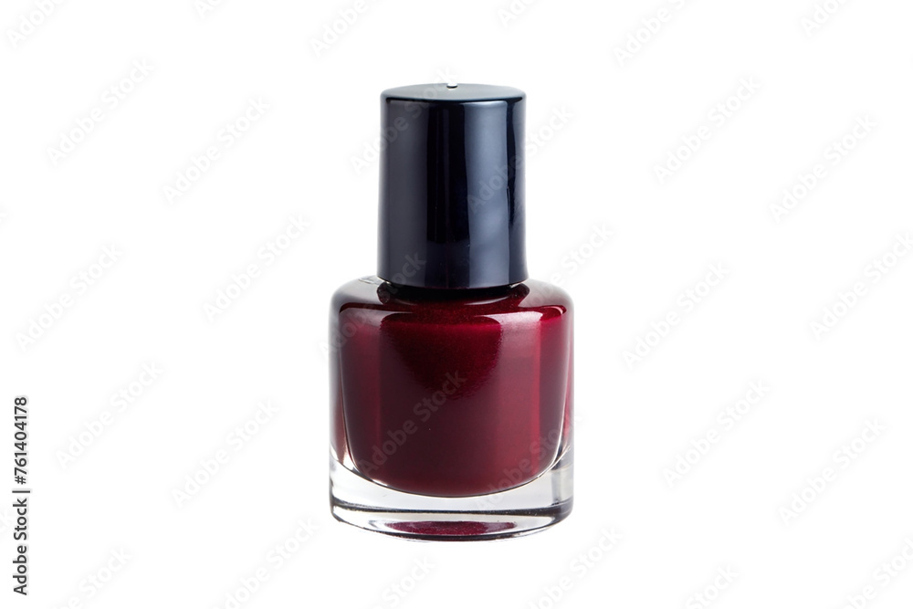 Maroon red nail polish. isolated on transparent background. Maroon red nail polish. isolated on transparent background.