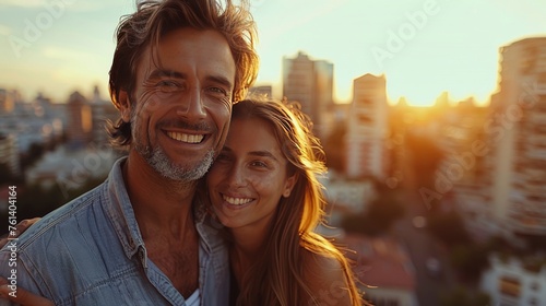 A Man and a Woman Posing for a Picture