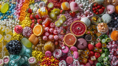 Assorted Sweets Culinary Panorama