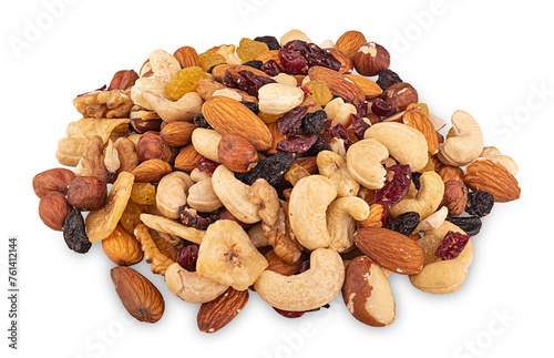 Set of nuts and dried fruits