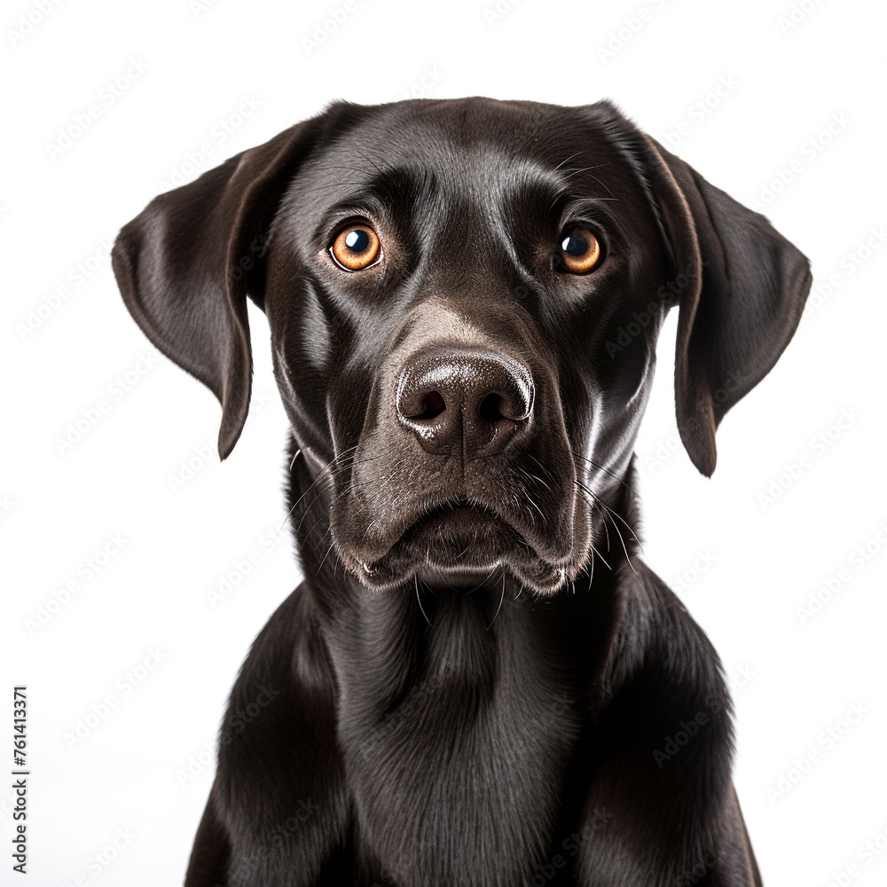 studio shot of a cute dog on an isolated background studio shot of a cute dog on an isolated background