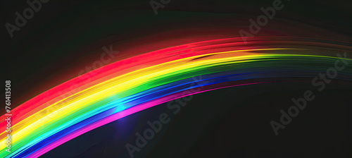 Rainbow Overlay isolated on black background