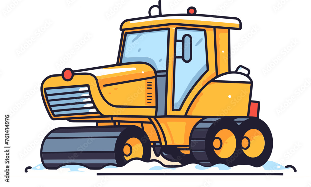Snowplow Vector Illustration: The Art of Captivating Imagery
