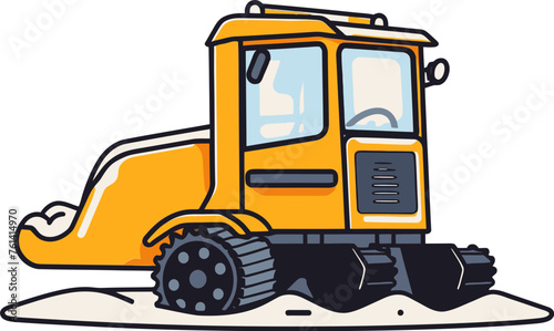Snowplow Vector Illustration: Crafting Visual Symphony with Precision © The biseeise