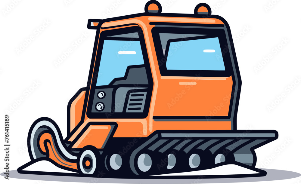 Snowplow Vector Illustration: Crafting Digital Realities, One Design at a Time