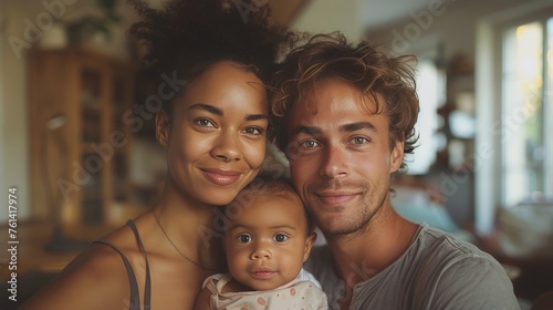 Man and Woman Holding Baby