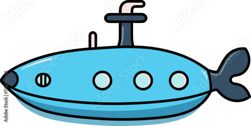 Submarine Discovery Vector Collection