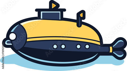 Submarine Discovery Vector Illustration Series
