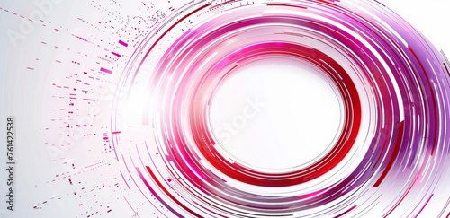 Futuristic abstract circular background with vibrant colors and dynamic motion © Robert Kneschke