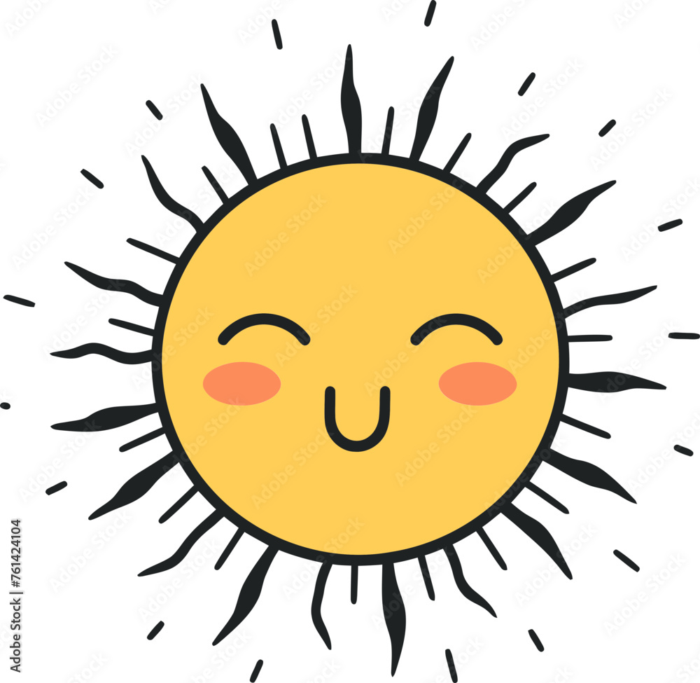 Sunny Perspective Sun Vector Design