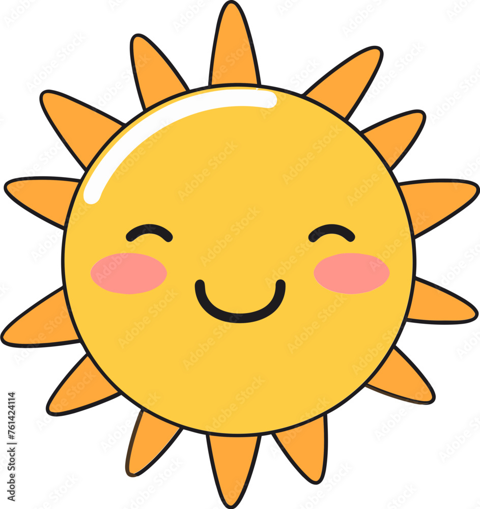 Solar Symphony Dynamic Sun Vector Illustration
