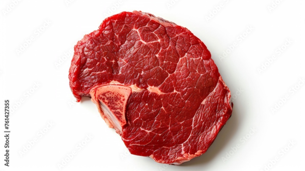 Fresh raw beef steak isolated on white background, Fresh raw beef steak isolated on white background,