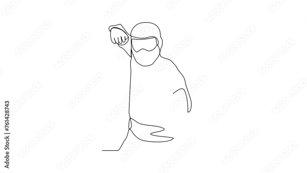Animated self drawing of the fighter or gladiator is fighting in the arena video illustration. Fighter or gladiator with weapon activity illustration in simple linear style video design concept. Animated self drawing of the fighter or gladiator is fighting in the arena video illustration. Fighter or gladiator with weapon activity illustration in simple linear style video design concept.