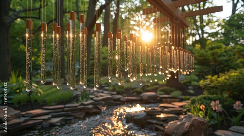 Wind Citadel with crystal windchimes melodic