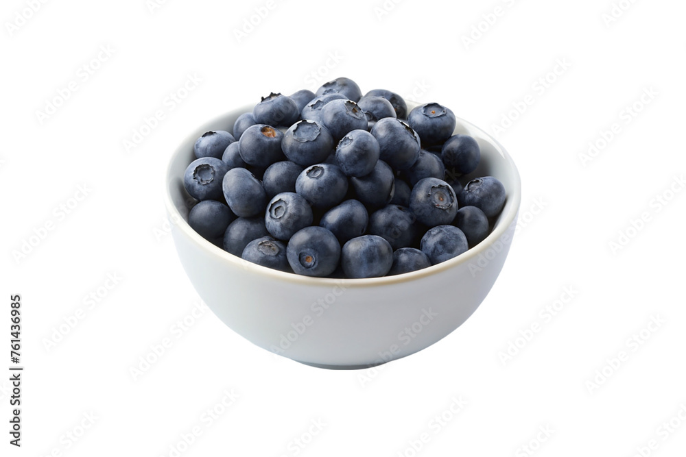 White bowl of blue berry. isolated on transparent background. White bowl of blue berry. isolated on transparent background.