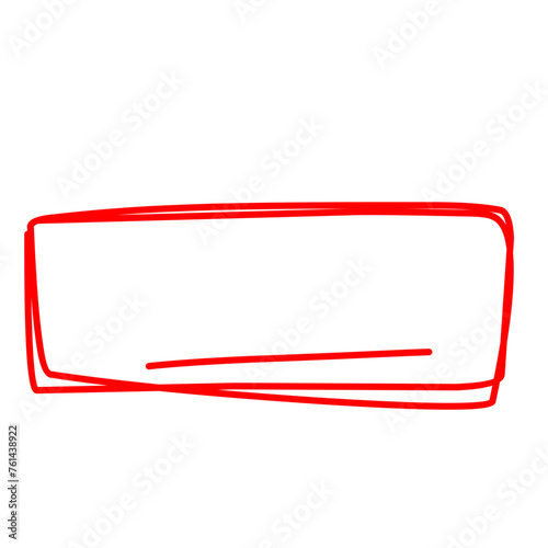 Red Pen Drawn Marks
