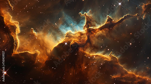 starry light space nebula