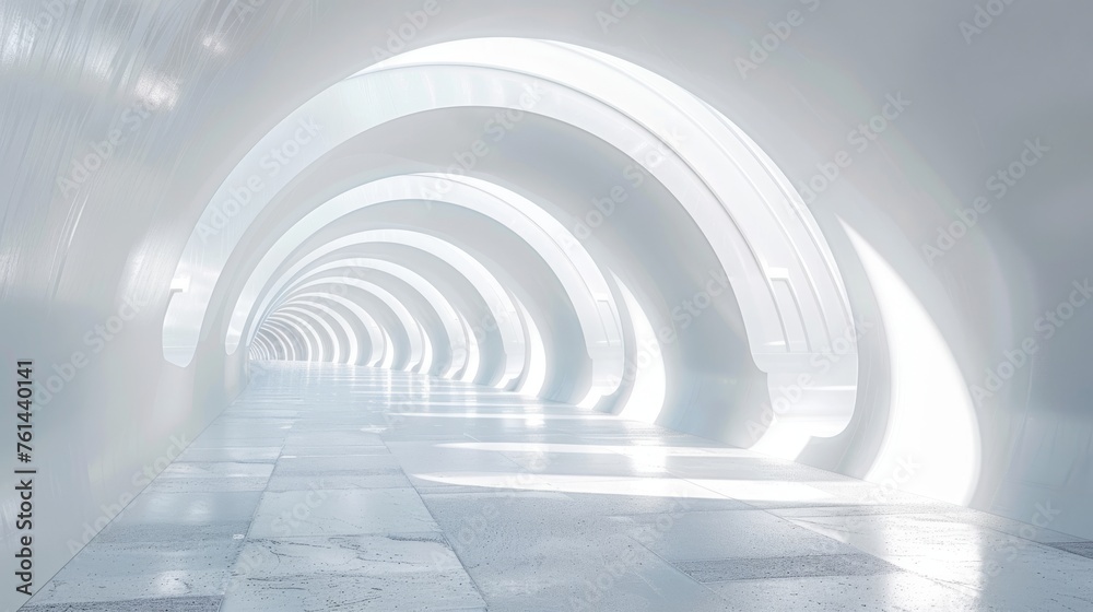 Abstract White Tunnel Abstract White Tunnel