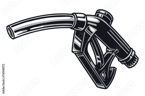 Refueling pistol vintage logotype monochrome