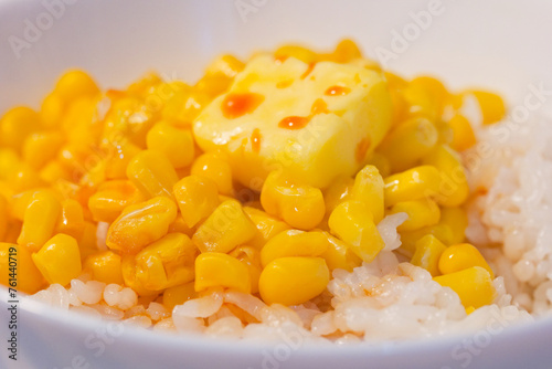 おいしいトウモロコシご飯