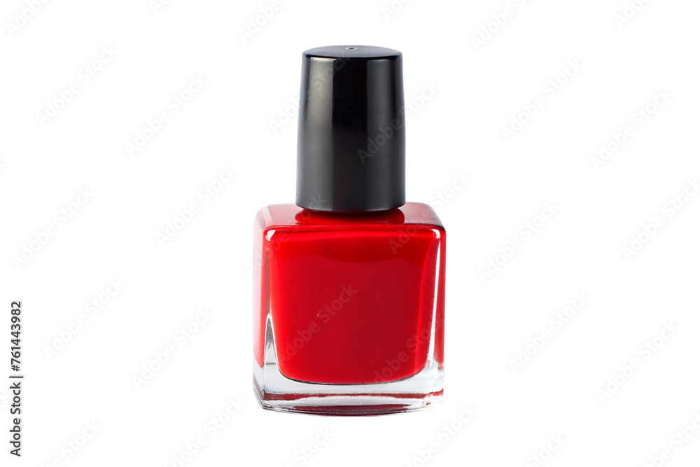 Red nail polish. isolated on transparent background. Red nail polish. isolated on transparent background.