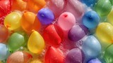 Indian Festival of Color Celebration with Holi Water Balloons Multicolor Piled