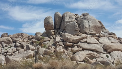 Boulders Landscape in Joshua Tree National Park, California 