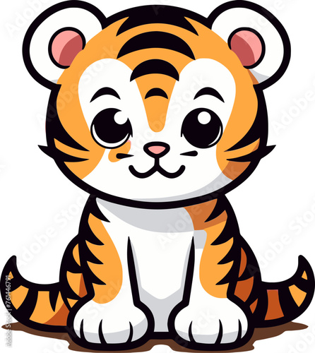 Surreal Tiger Dream Fantasy Vector Illustration