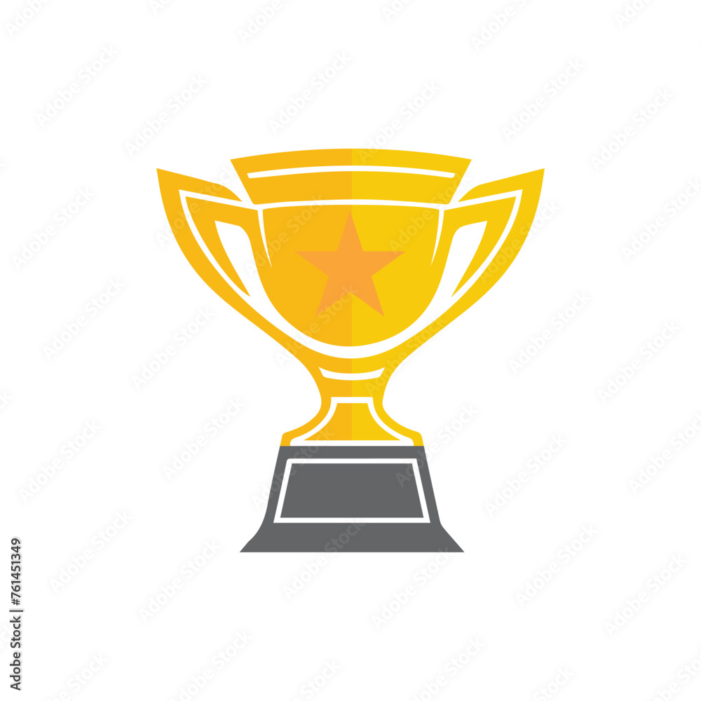 Trophy icon Vector illustration. Isolated on white background. Trophy icon Vector illustration. Isolated on white background.