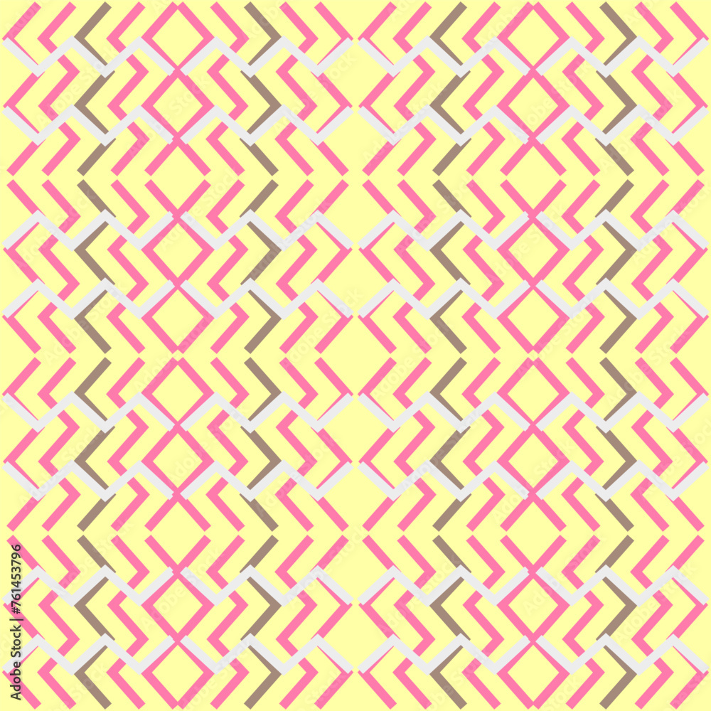 Seamless vector pattern of simple geometric elements.