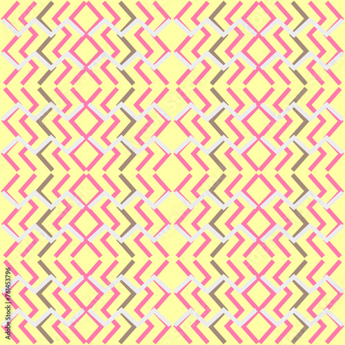 Seamless vector pattern of simple geometric elements.