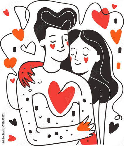 Dreamy Valentine s Dream Vector Illustration