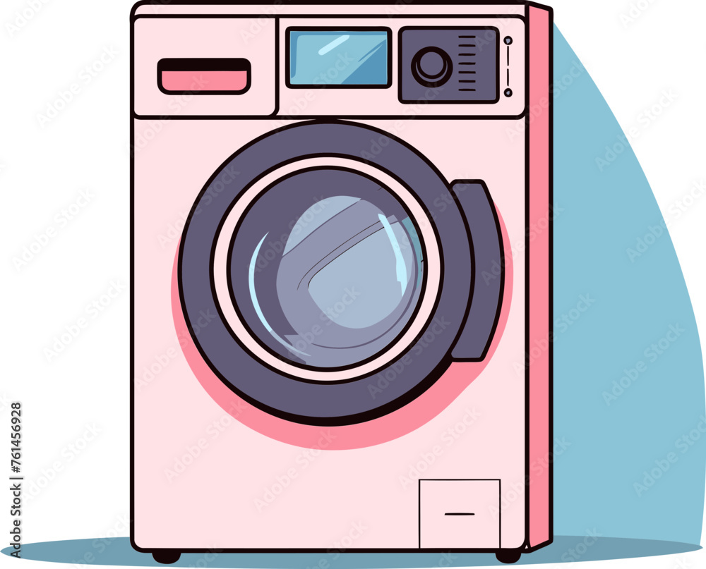 Spin to Win Dynamic Washing Machine Graphic Design