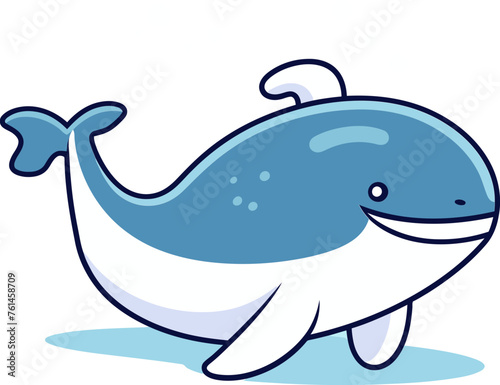 Whimsical Whale Vector Illustration for Phone Cases