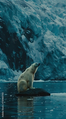 Arctic Sentinel: Lone Polar Bear Watch