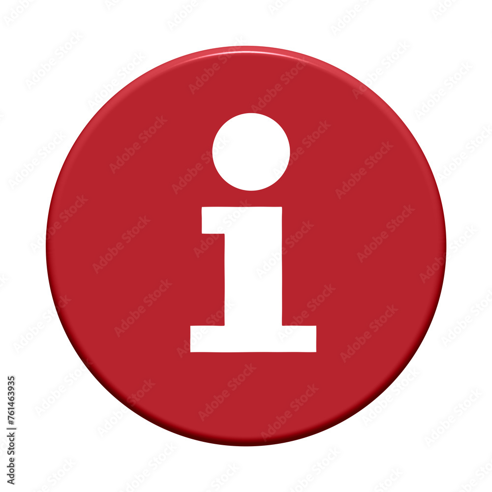 Info Icon auf rotem Button - Service oder Hilfe Info Icon auf rotem Button - Service oder Hilfe