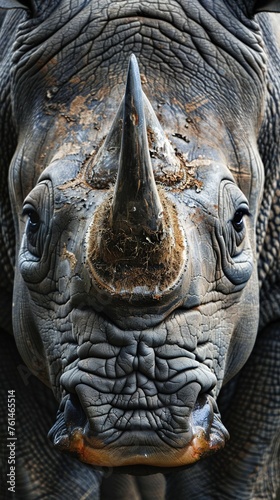 Rhino faces in close-up