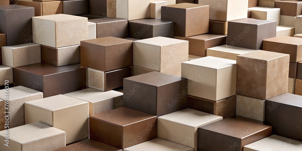 cubes, squares, leather, wood