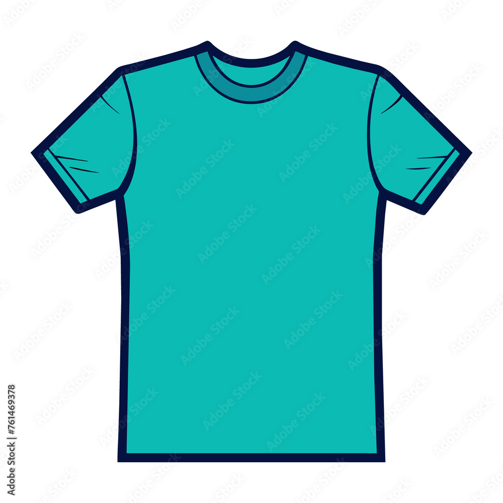 Blue Sports t-shirt jersey template front view generated by Ai