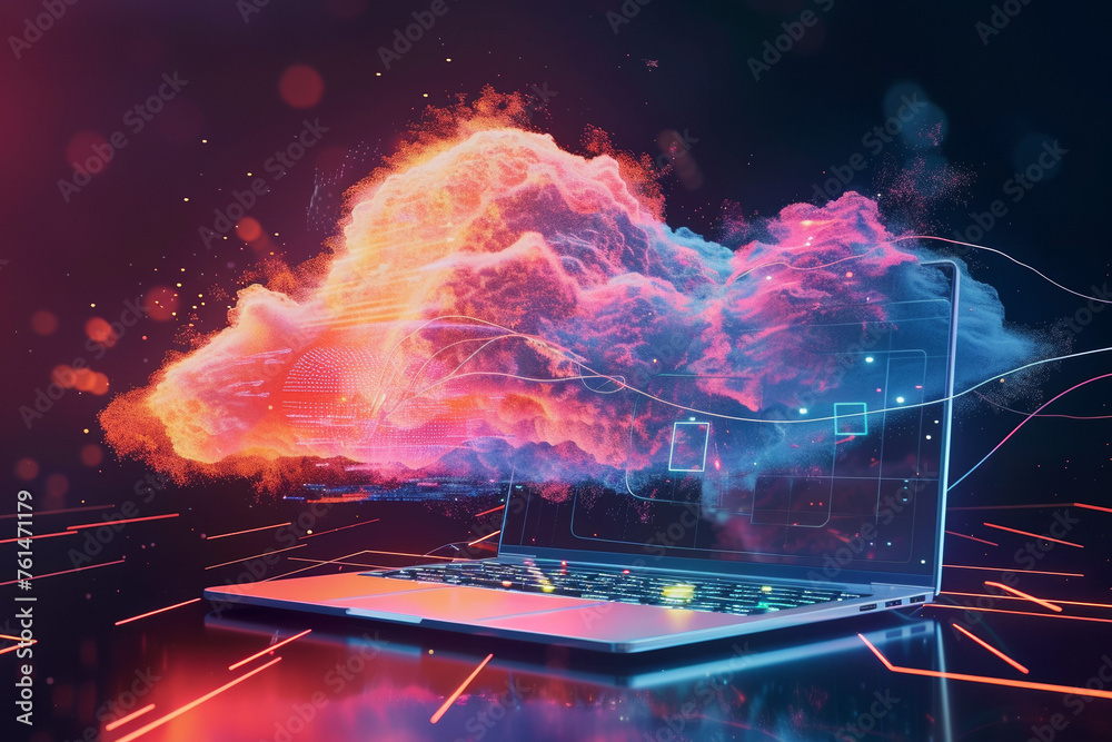 Laptop Under a Network-Infused Gradient Cloud Laptop Under a Network-Infused Gradient Cloud
