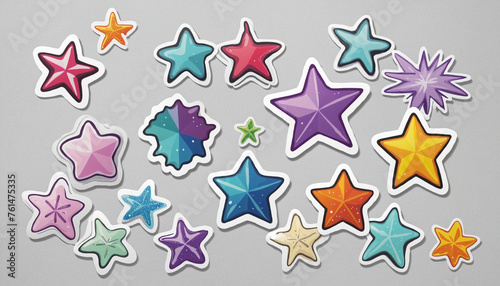 Sticker star shape, badge, star, sale, price tag, starburst, quality mark, sunburst and retro stars