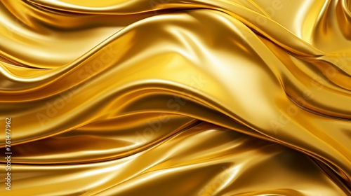 Close-up of molten golds seamless flow, embodying the luxurious side of metalwork and the wealth it generates